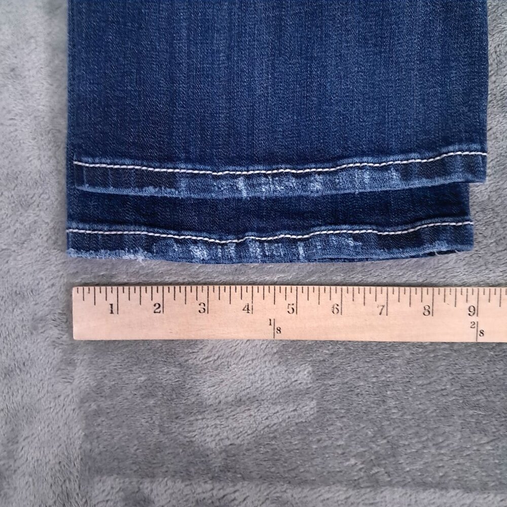 Miss Me Jean Women 31x34, Tag 30X34 Boot Cut Embellished Distressed Flap Pockets - Picture 15 of 16
